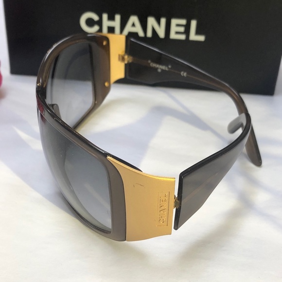 SOLD ❤️CHANEL Brown Wrap Sunglasses - Picture 2 of 6
